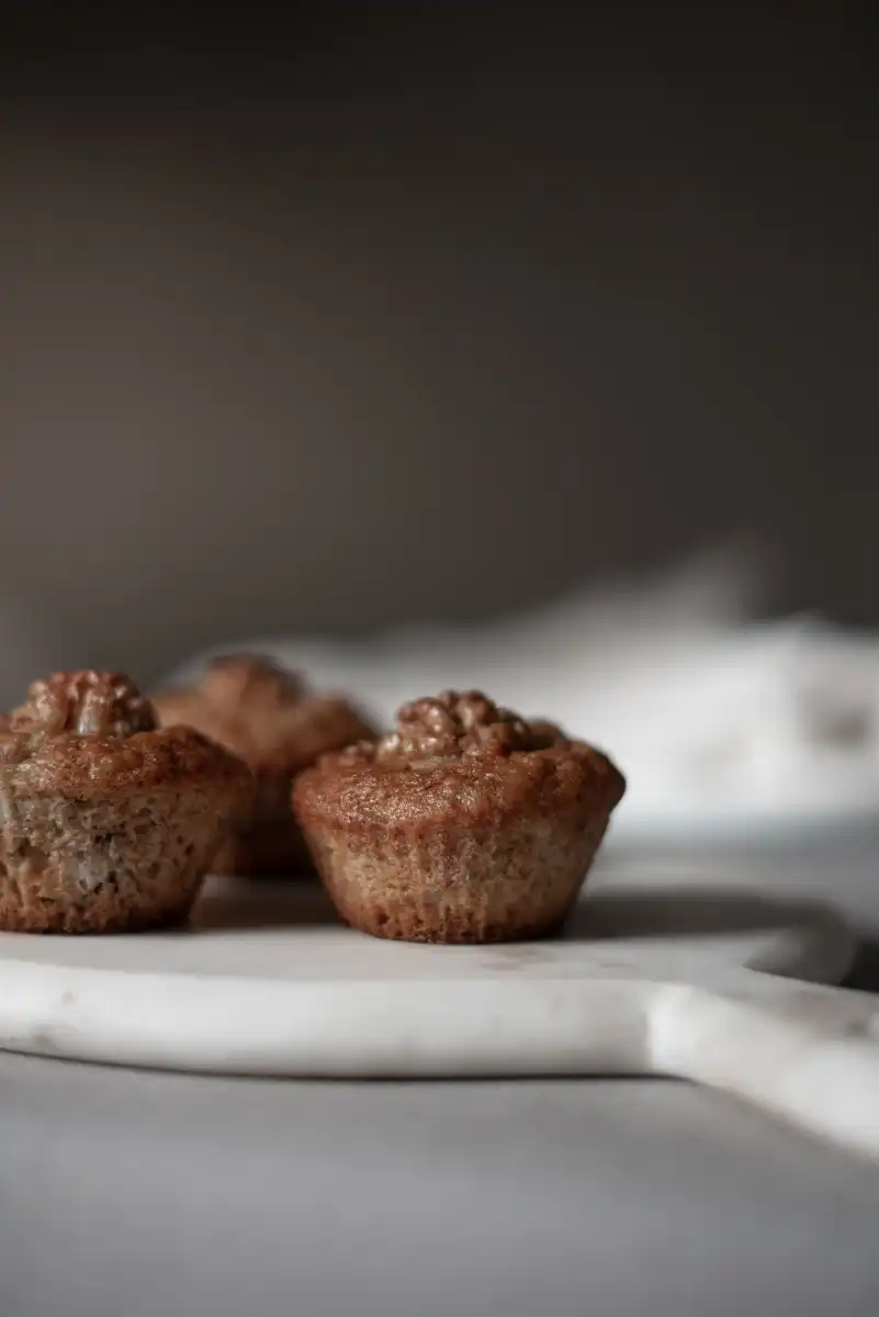close up of muffins